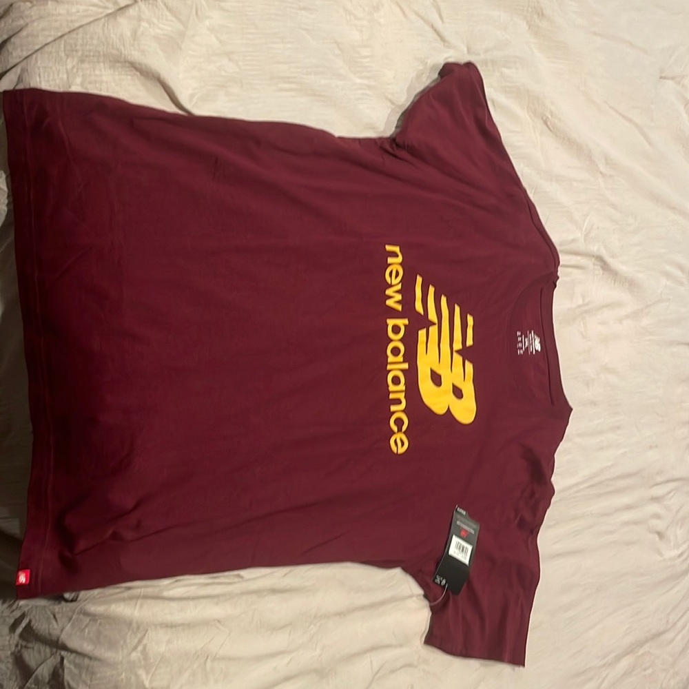 2X New Balance Burgundy T-Shirt
